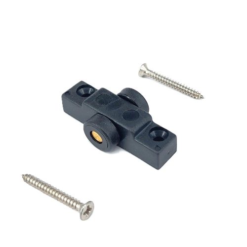 függesztett tolóajtó görgő - fekete