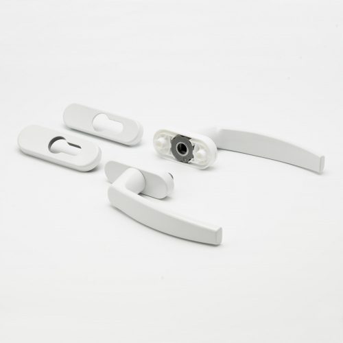 átmenő kilincs - fehér