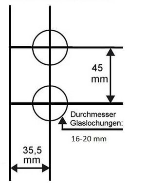 üvegajtó zsanér garnitúra