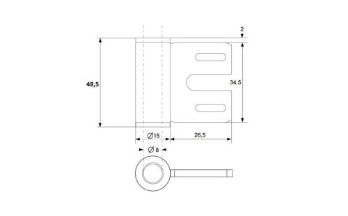 zsanér acél kerethez