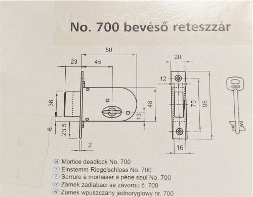 ELZETT - másodzár - 700