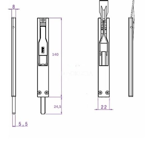 FAPIM tolózár 140 MM