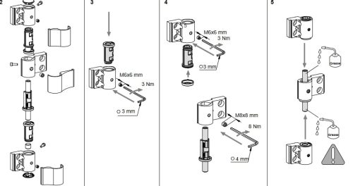 FAPIM LOIRA + 67 mm./3 - ajtózsanér (pánt) 