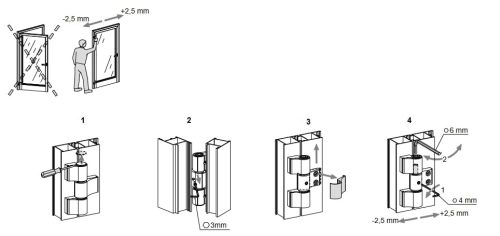 FAPIM LOIRA + 67 mm./3 - ajtózsanér (pánt) 