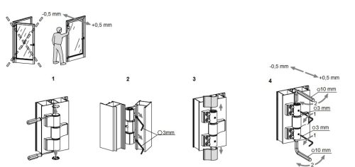 FAPIM LOIRA + 67 mm./3 - ajtózsanér (pánt) 