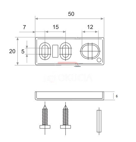 FAPIM tolózár ellendarab 