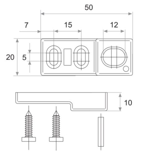 FAPIM tolózár ellendarab