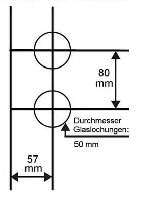 üvegajtó zár, balos