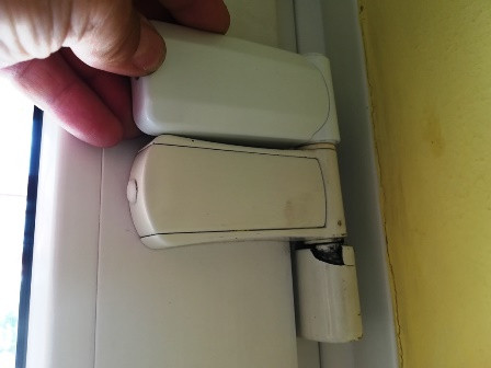 GU - ajtózsanér (pánt) - fehér