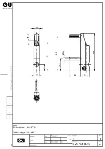 GU UNI-Jet - sarokpánt 