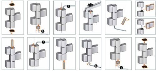 Dr. Hahn 60 AT - 62,5 mm. / 3 - ajtózsanér (pánt) 