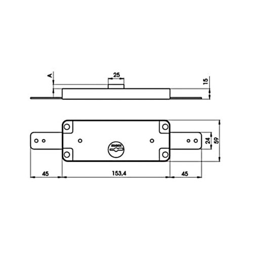 fém redőny - zárszerkezet - kulcsos
