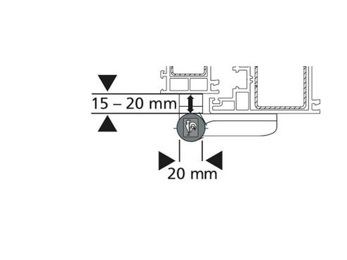 Dr. Hahn KT-SV - ajtózsanér (pánt) 