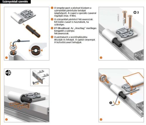 Dr. Hahn KT-SV - ajtózsanér (pánt) 