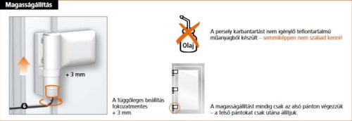 Dr. Hahn KT-SV - ajtózsanér (pánt) 