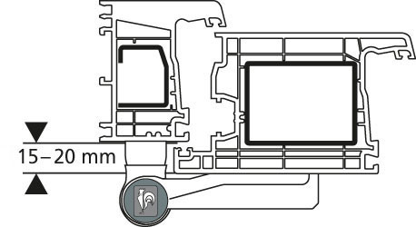 Dr. Hahn KT-V 6R - ajtózsanér (pánt) - B