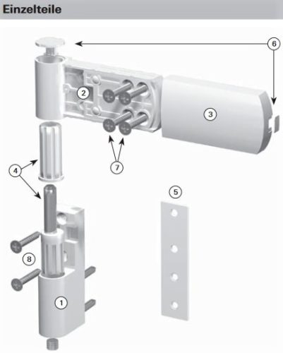 ROTO PS 27 105/42 - ajtózsanér (pánt)  