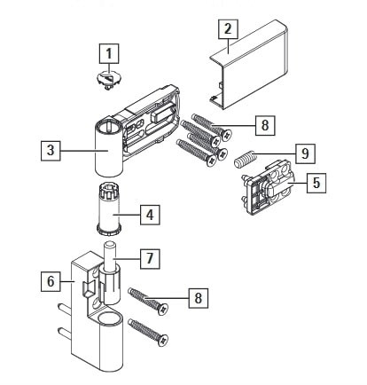 ROTO 150 P - ajtózsanér (pánt) 