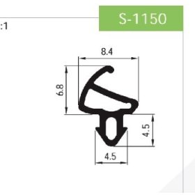 műanyag ablak gumitömítés S-1150