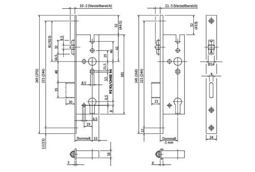 SCHÜCO görgős portálzár