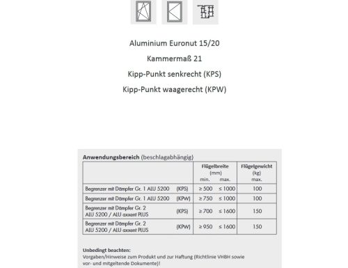 SIEGENIA - nyitáshatároló Gr2
