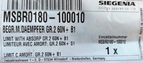 SIEGENIA - nyitáshatároló Gr2