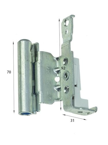 SIEGENIA - falcsarokpánt - 13 mm. bal