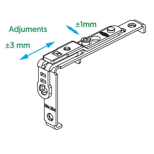 Vorne - felső zsanér/pánt