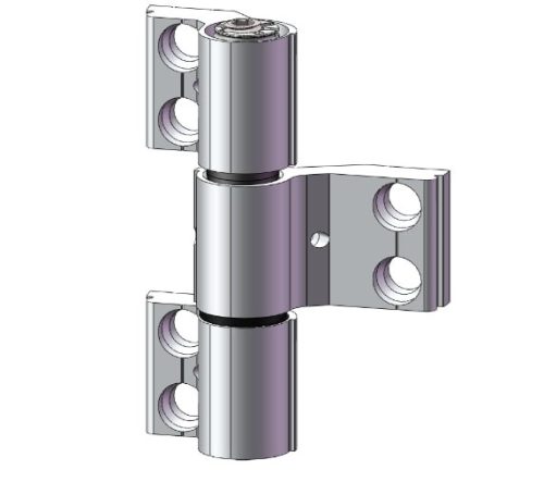 WALA WX R 67 mm./3 ajtózsanér (pánt) - ezüst